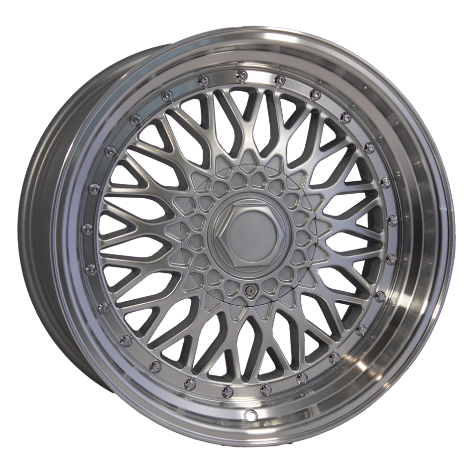 J135 SILVER MACHINED LIP 18X9 5/112 5/114.3 35