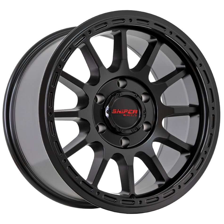 Blast-Matt Black 17X9.0 -44 6x139