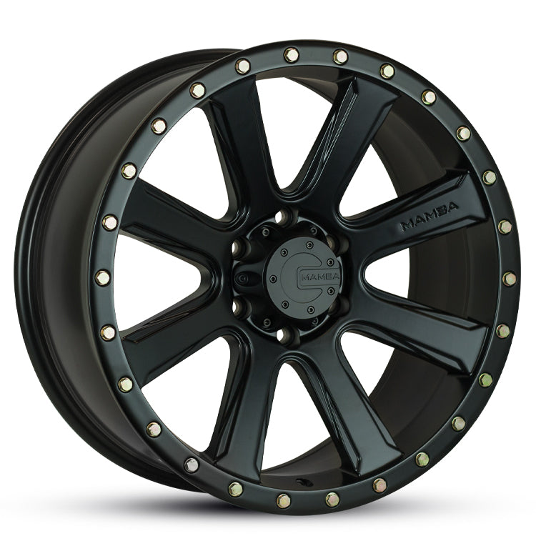 20X9 TOMAHAWK 30 6/139.7 MATT BLACK (GOLD ZINC BOLT)