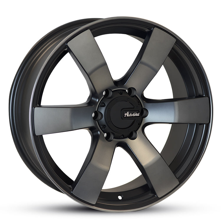 20X8.5 TYPHOON 30 6/139.7 SATIN BLACK DARK TINT (RO)