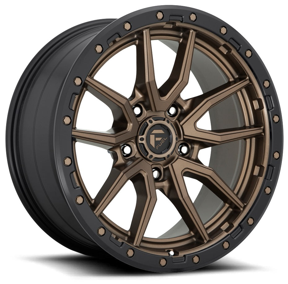 FUEL D681 | REBEL | BRONZE WITH BLACK LIP | 20x10 5x127 -18