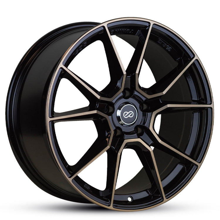 18X8.5 ENKEI SC51 40 5/108 GLOSS BLACK FP WITH BRONZE TINT